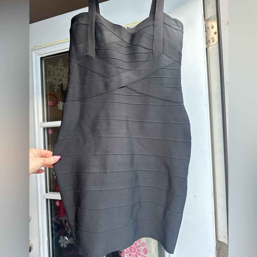 Black Bodycon Dress Size Large